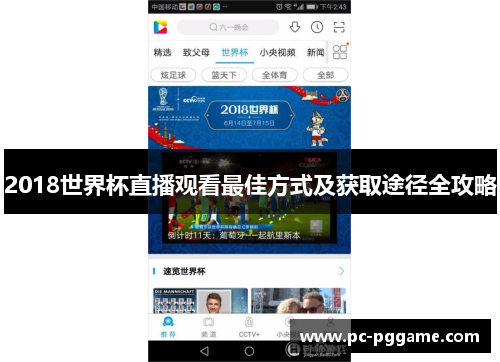 2018世界杯直播观看最佳方式及获取途径全攻略 2018世界杯直播观看最佳方式及获取途径全攻略